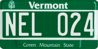 VT license plate NEL024