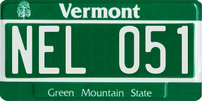 VT license plate NEL051