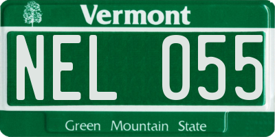 VT license plate NEL055