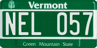 VT license plate NEL057