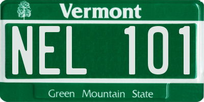 VT license plate NEL101