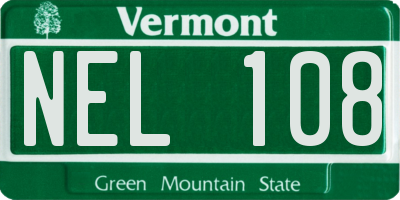 VT license plate NEL108