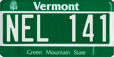 VT license plate NEL141