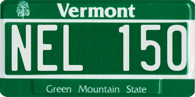 VT license plate NEL150