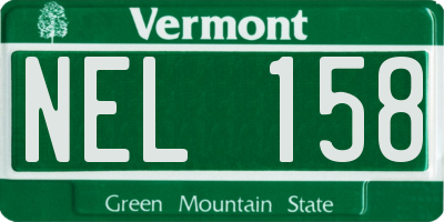 VT license plate NEL158