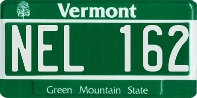 VT license plate NEL162