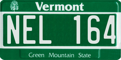 VT license plate NEL164