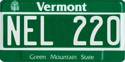 VT license plate NEL220