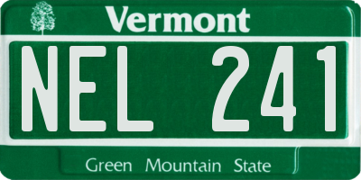 VT license plate NEL241