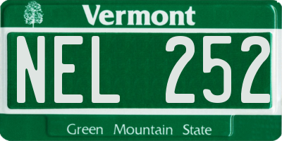 VT license plate NEL252