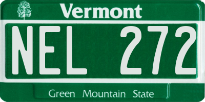 VT license plate NEL272