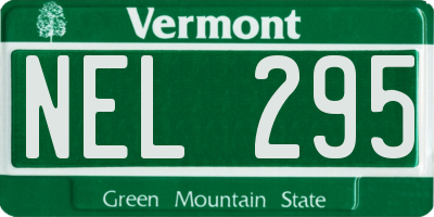 VT license plate NEL295