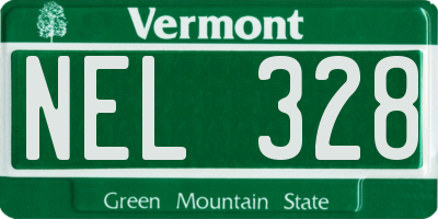 VT license plate NEL328