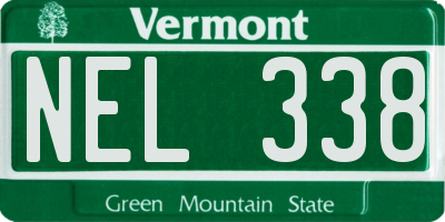VT license plate NEL338