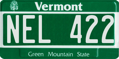 VT license plate NEL422