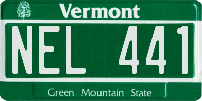 VT license plate NEL441