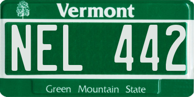 VT license plate NEL442