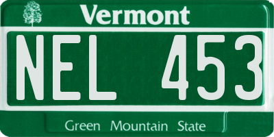 VT license plate NEL453