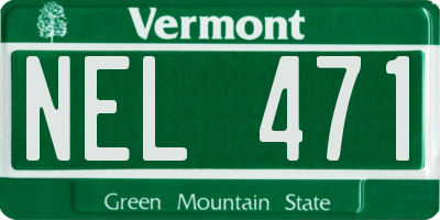 VT license plate NEL471