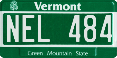 VT license plate NEL484