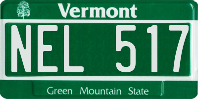 VT license plate NEL517