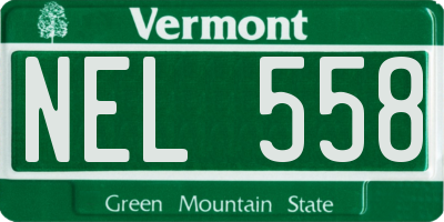VT license plate NEL558