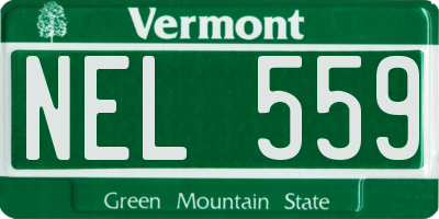 VT license plate NEL559