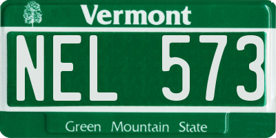VT license plate NEL573