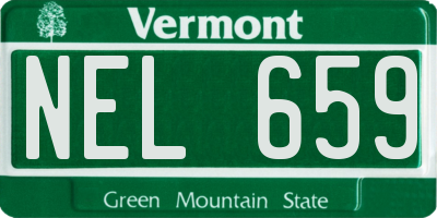 VT license plate NEL659