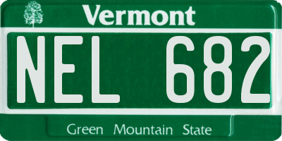 VT license plate NEL682