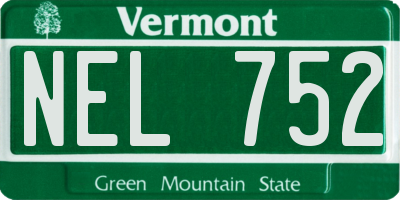 VT license plate NEL752