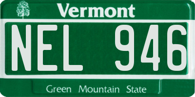 VT license plate NEL946