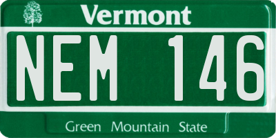 VT license plate NEM146