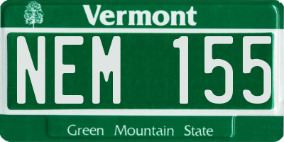 VT license plate NEM155