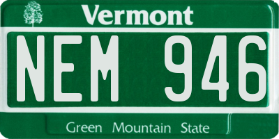 VT license plate NEM946