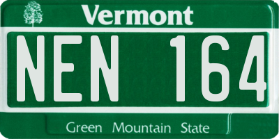 VT license plate NEN164
