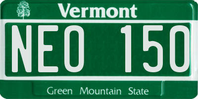 VT license plate NEO150