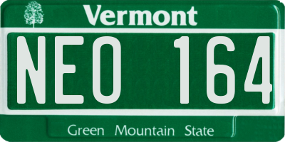 VT license plate NEO164