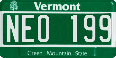 VT license plate NEO199