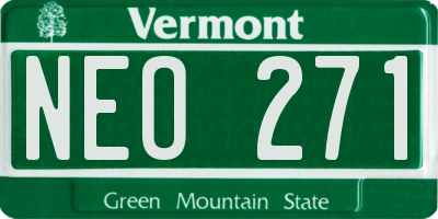 VT license plate NEO271