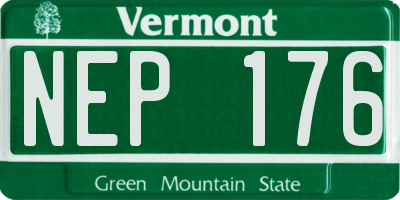 VT license plate NEP176