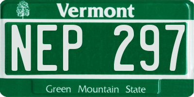 VT license plate NEP297