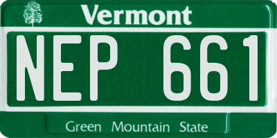 VT license plate NEP661