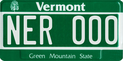 VT license plate NER000