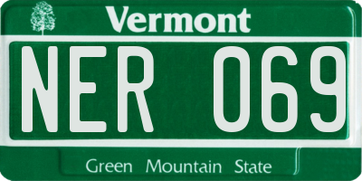 VT license plate NER069