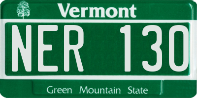 VT license plate NER130