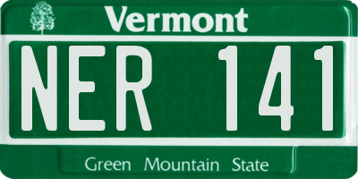 VT license plate NER141