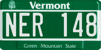 VT license plate NER148