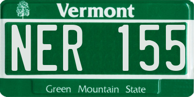 VT license plate NER155