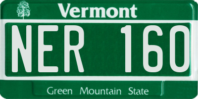 VT license plate NER160